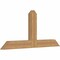 Ekena Millwork Portland Timber Gable Bracket, Western Red Cedar, 60"W x 27"H x 3 1/2"D x 5 1/2"F, 11/12 Pitch GBW060X27X0406POR00SWR - alternate 2